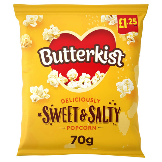 Butterkist Sweet & Salty Popcorn , £1.25 PMP (70g × 15 × 1)