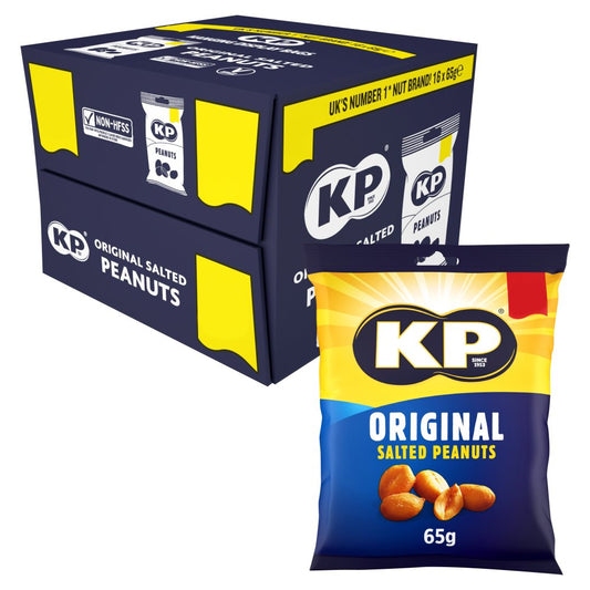 KP Original Salted Peanuts , £1.25 PMP (65g × 16 × 1)