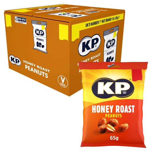 KP Honey Roast Peanuts , £1.25 PMP (65g × 16 × 1)