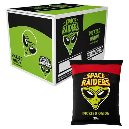 Space Raiders Pickled Onion Crisps , 40p PMP (P25g × 36 × 1)