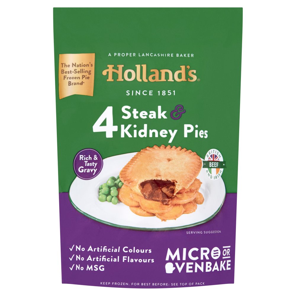 Holland's Steak & Kidney Pies (4s × 8)