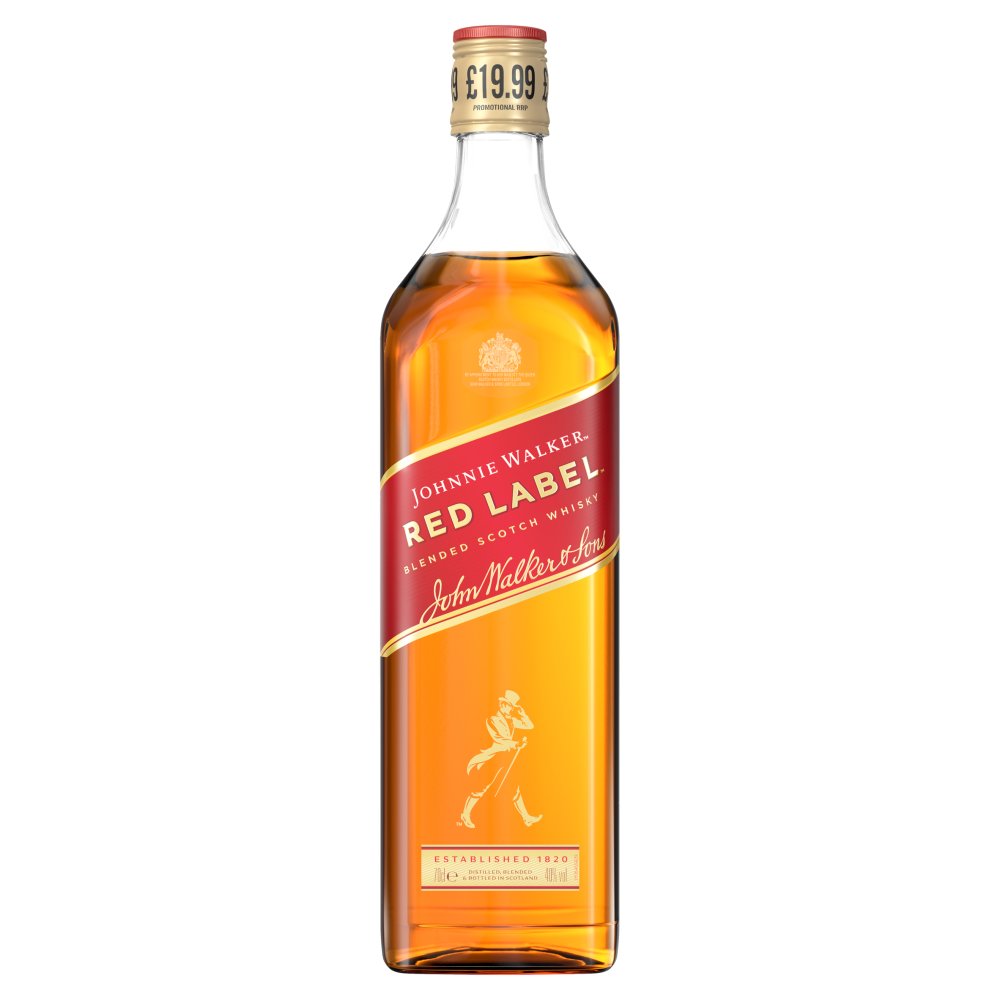 Johnnie Walker Red Label Blended Scotch Whisky 40% vol 70cl PMP £19.99 (70Cl × 6)