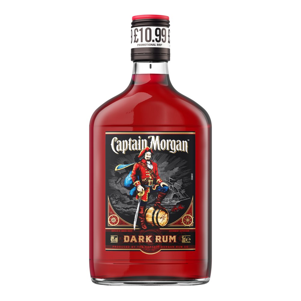 Captain Morgan Dark Rum 40% vol 35cl £10.99 PMP 04x06 (35Cl × 6)