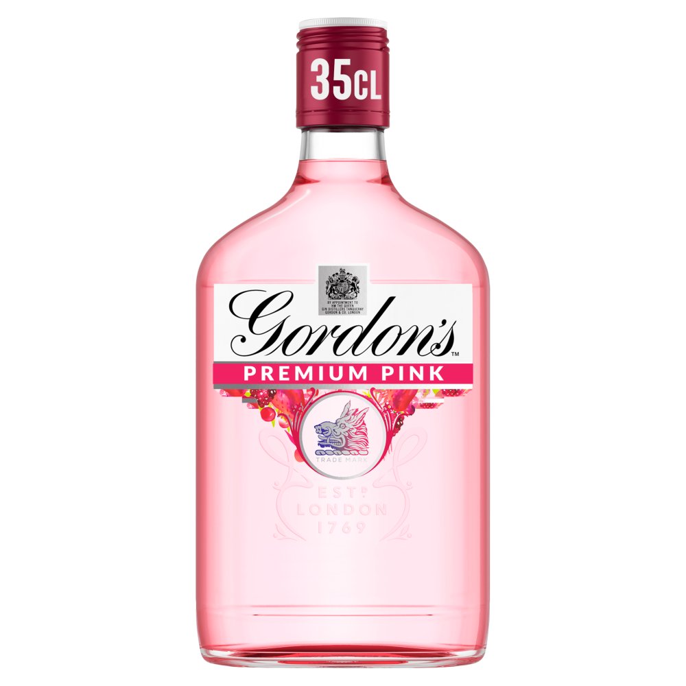 Gordon's Premium Pink Distilled Flavoured Gin 37.5% vol 35cl Bottle (35Cl × 6)