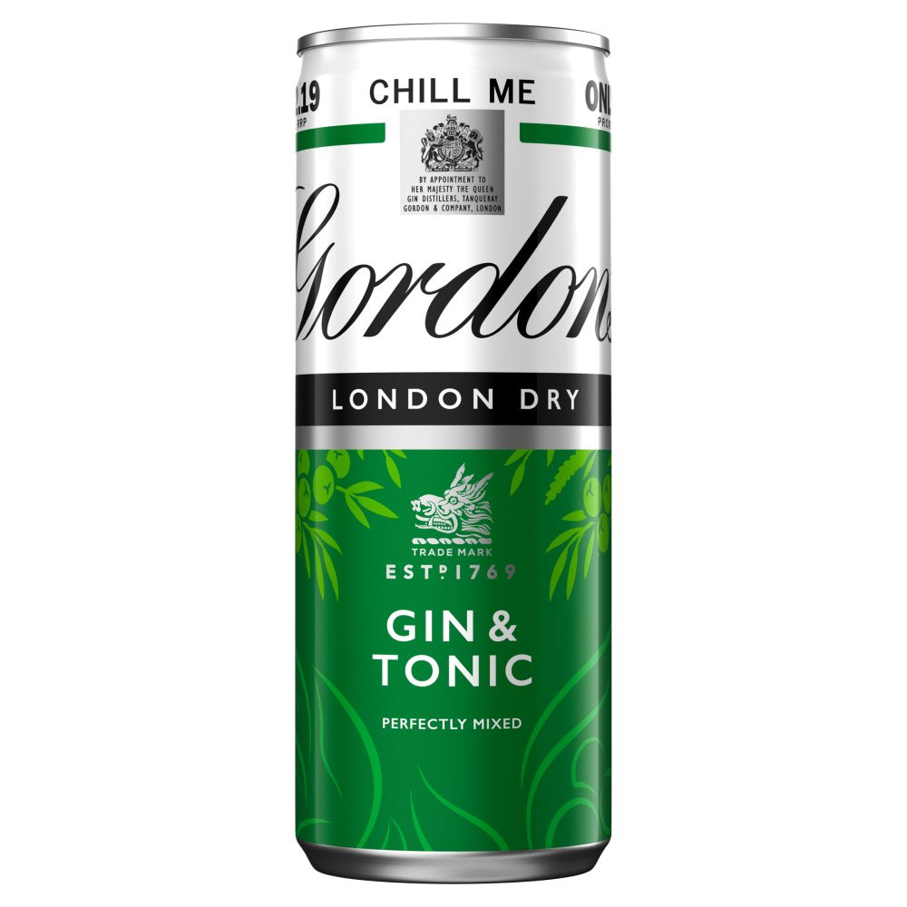 Gordon's Gin & Tonic 5% vol 250ml Can £2.19 PMP (250ml × 12 × 1)