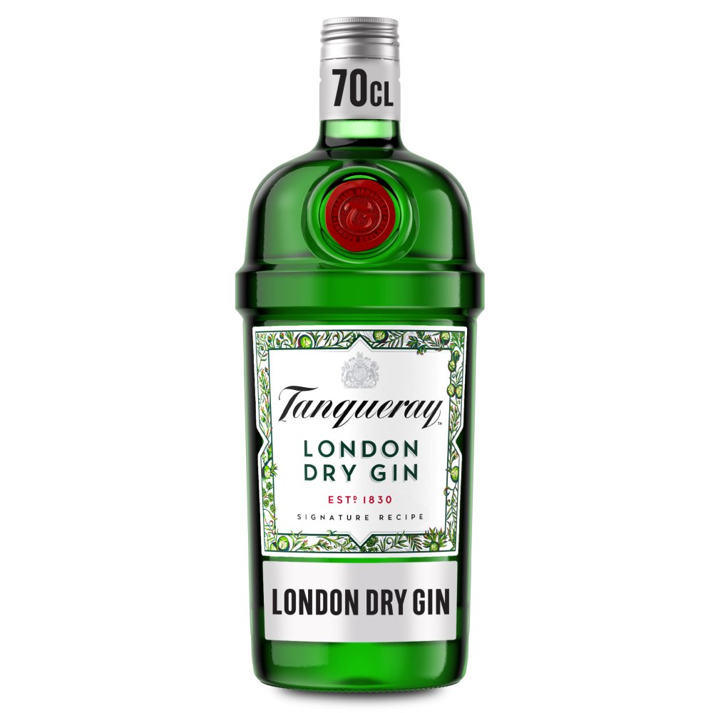 Tanqueray London Dry Gin 41.3% vol 70cl Bottle (70Cl × 1)