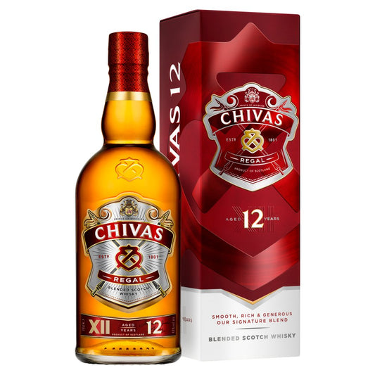 Chivas Regal 12 Year Old Blended Scotch Whisky 70cl (70Cl × 6)