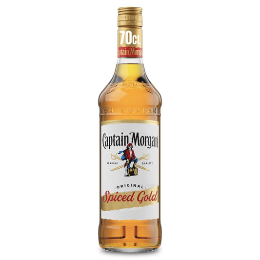 Captain Morgan Spiced Gold Rum Based Spirit Drink 35% vol 70cl Bottle (70Cl × 6)