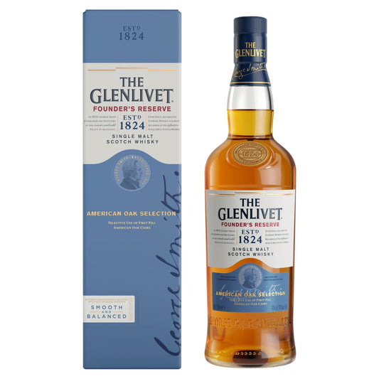 The Glenlivet Founder's Reserve Single Malt Scotch Whisky 70cl (70Cl × 6)