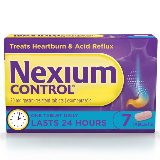 Nexium Control Heartburn & Indigestion Tablets, 7 Tablets (7s × 7 × 1)