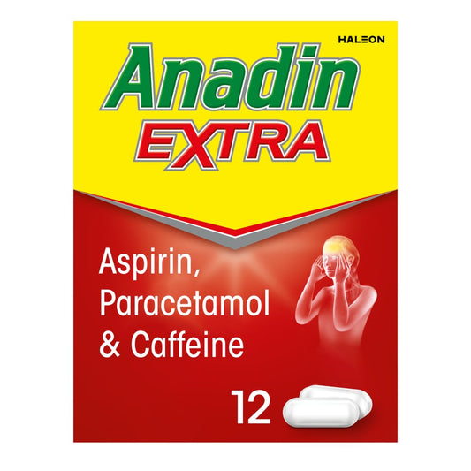 Anadin Painkiller Caplets Extra 12s (12s × 12 × 1)