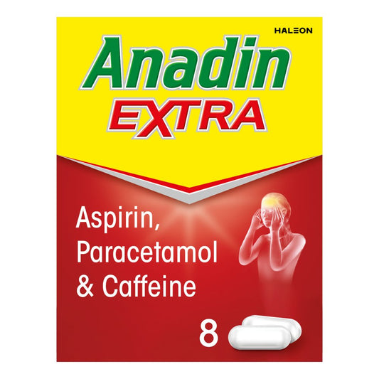 Anadin Painkiller Caplets Extra 8s (8s × 12 × 1)