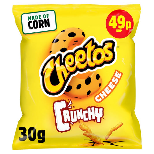 Cheetos Crunchy Cheese Snacks Crisps 49p RRP PMP (30g × 30 × 1)