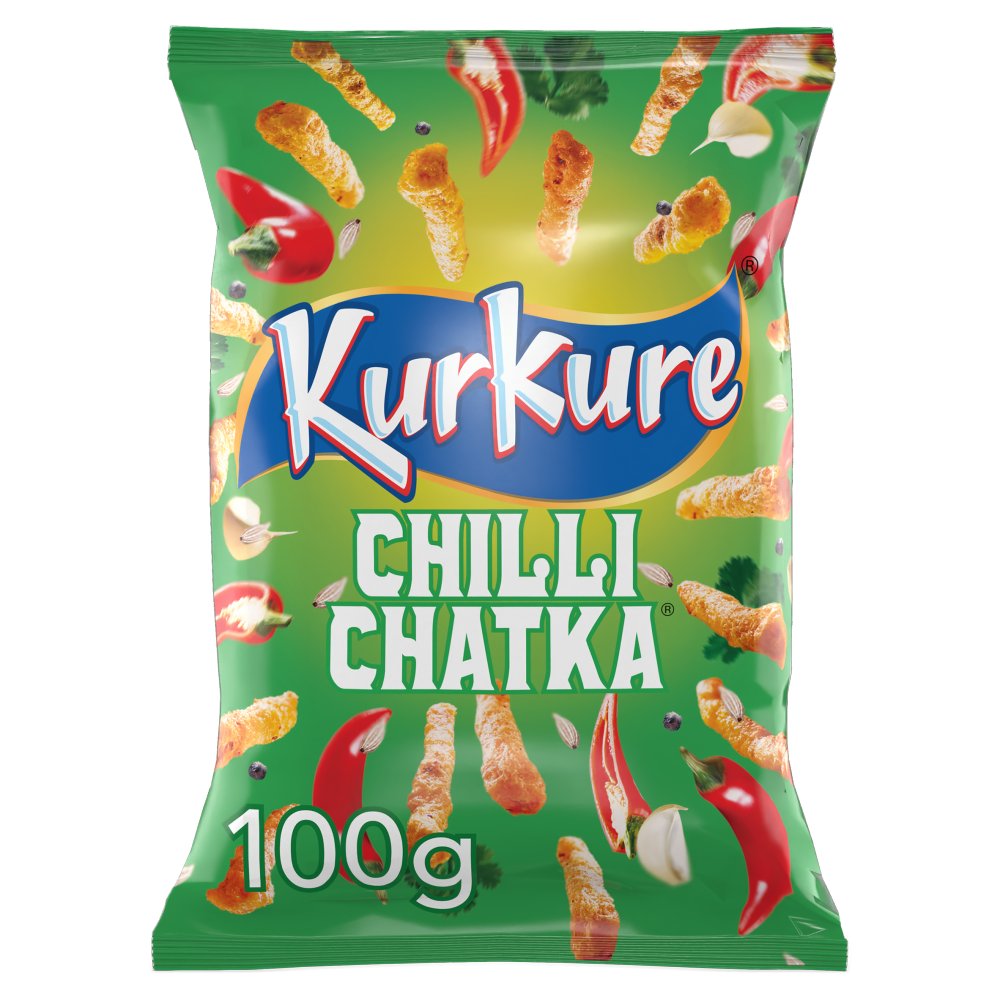 Kurkure Chilli Chatka Sharing Snacks Crisps (100g × 15 × 1)