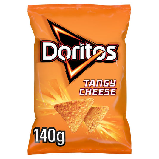 Doritos Tangy Cheese Tortilla Chips Sharing Bag Crisps (140g × 12 × 1)