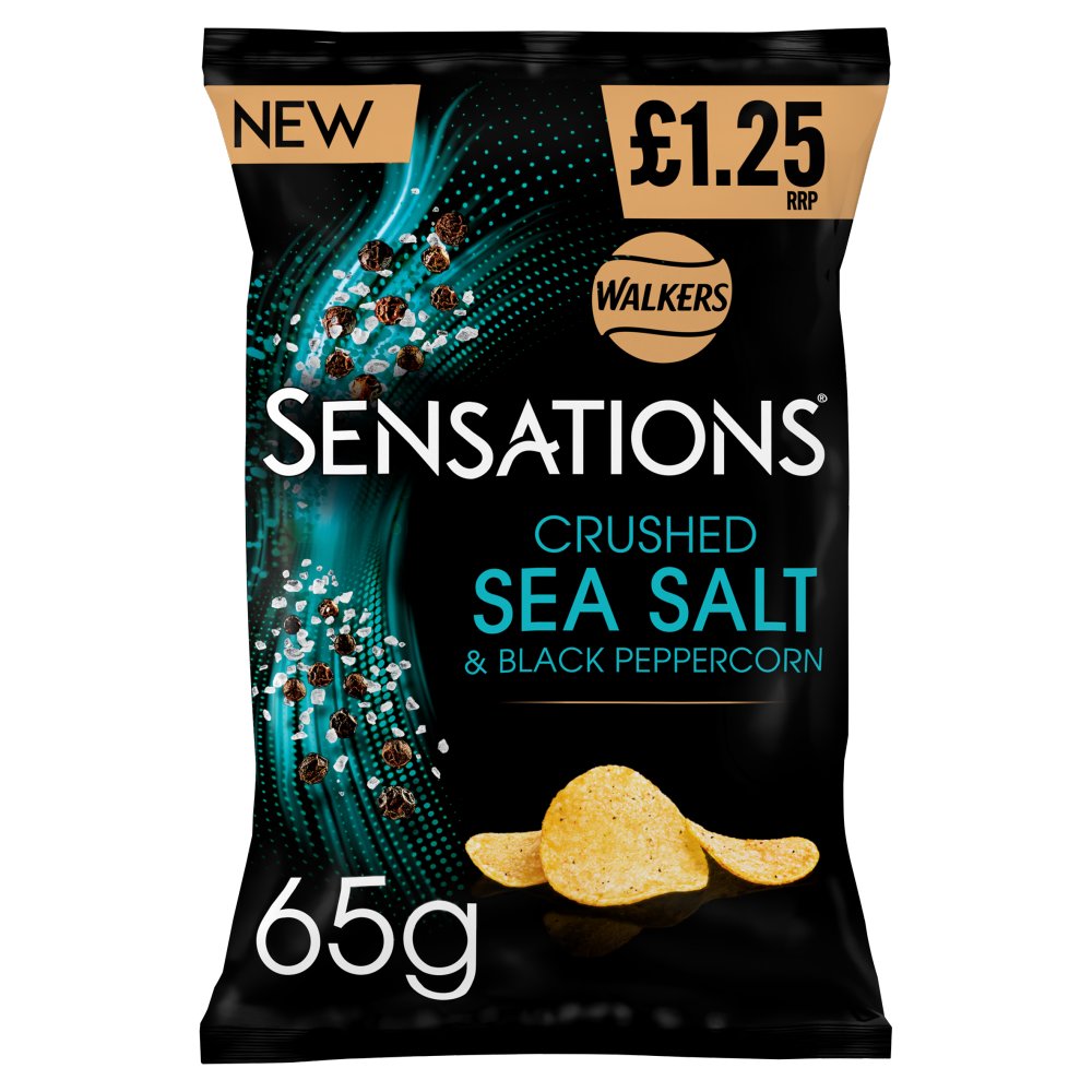 Walkers Sensations Salt & Black Peppercorn Sharing Crisps  PMP (65g × 18 × 1)