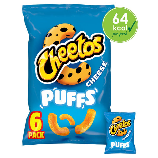 Cheetos Puffs Cheese Multipack Snacks Crisps  (6pk × 18)