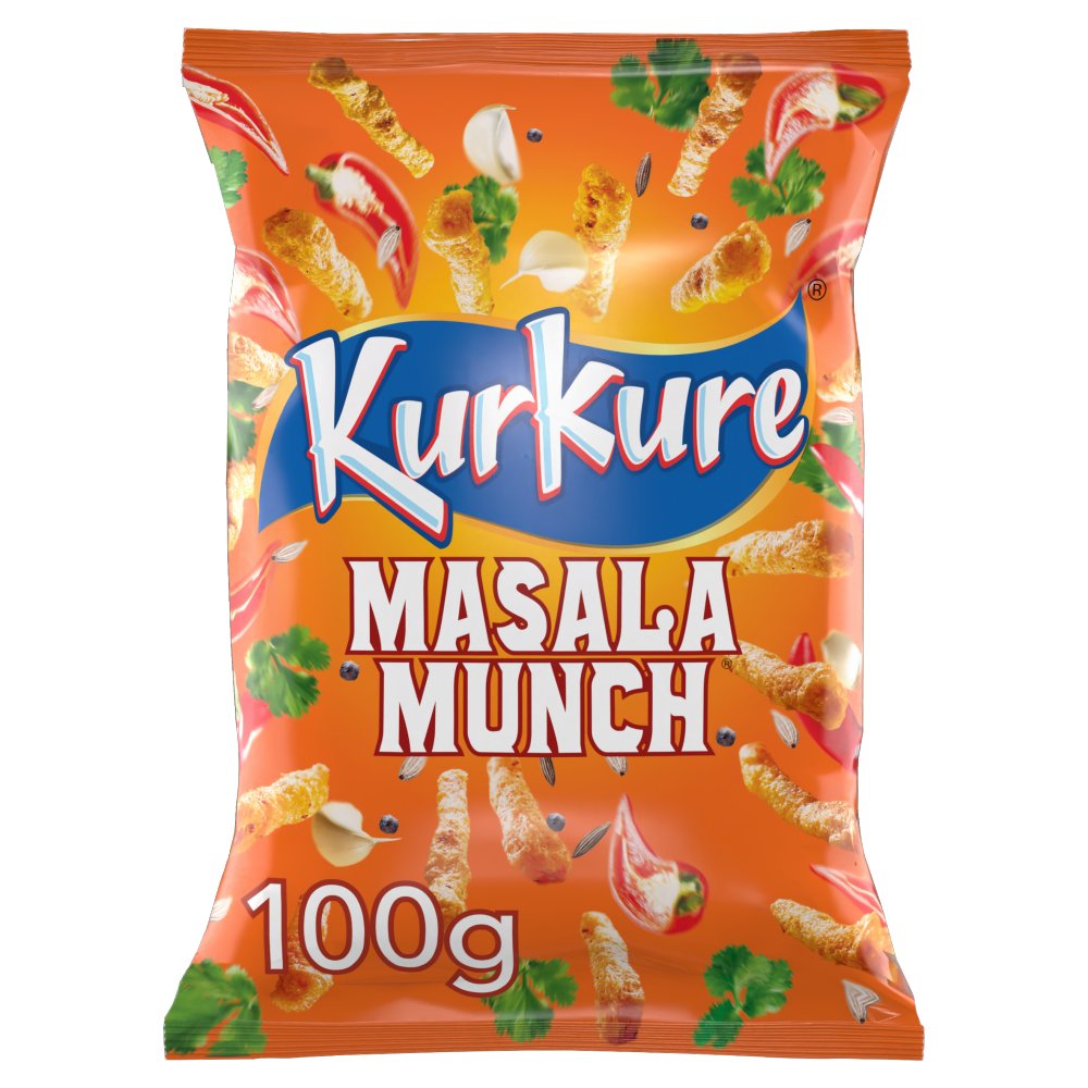 Kurkure Masala Munch Sharing Snacks Crisps (100g × 15 × 1)