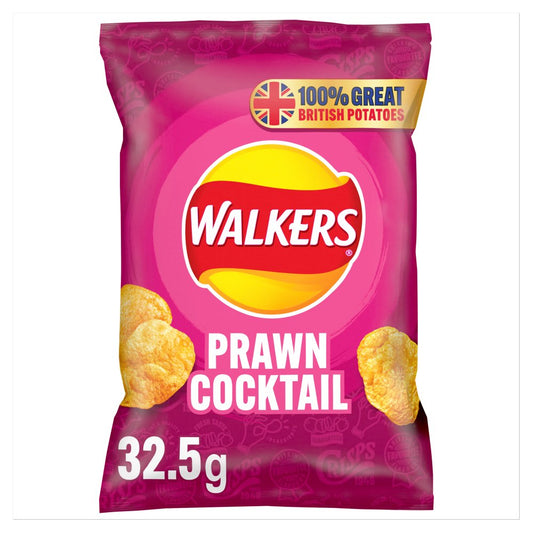 Walkers Prawn Cocktail Crisps (32.5g × 32 × 1)