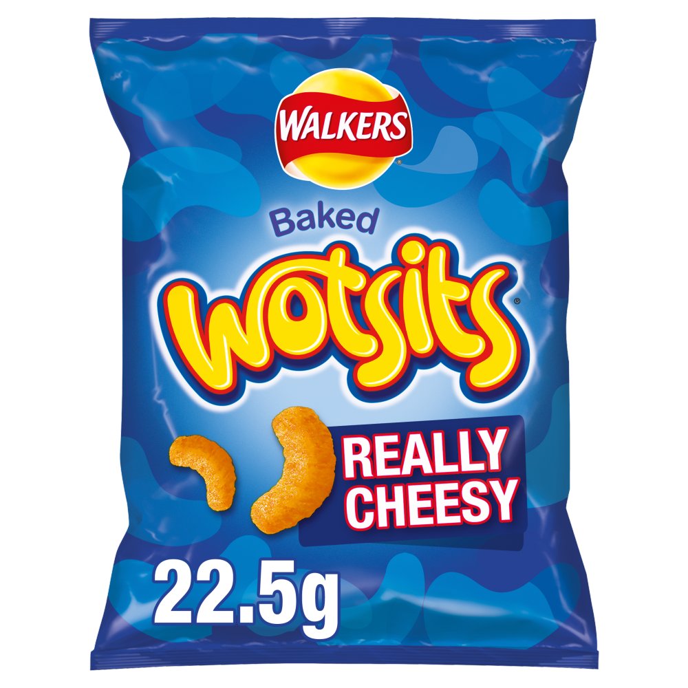 Walkers Wotsits Really Cheesy Snacks Crisps (Std × 32 × 1)