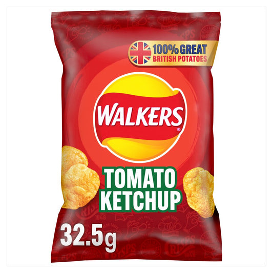 Walkers Tomato Ketchup Crisps (32.5g × 32 × 1)