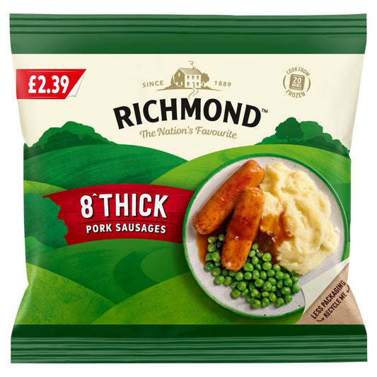 Richmond Thick Pork Sausages (344g × 8)