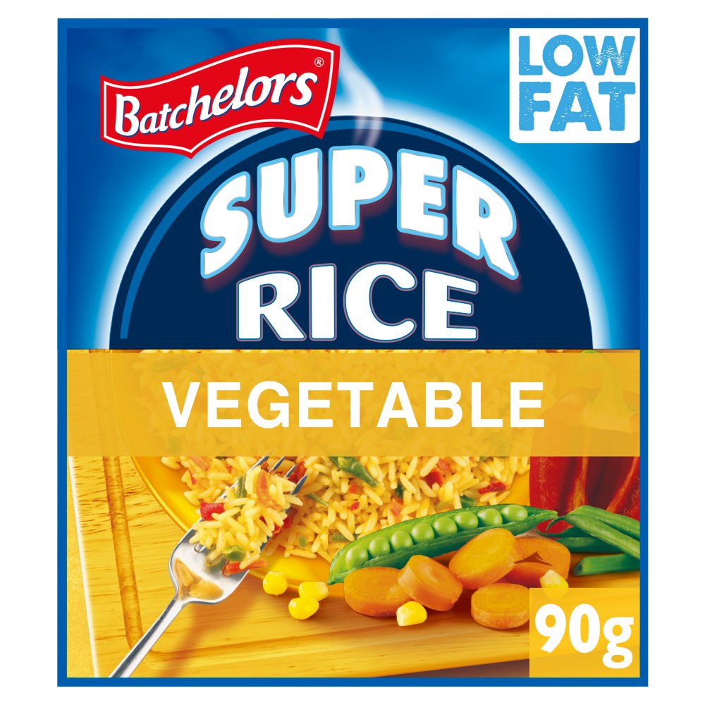 Batchelors Super Rice Golden Vegetable Flavour Packet Rice (90g × 11 × 1)