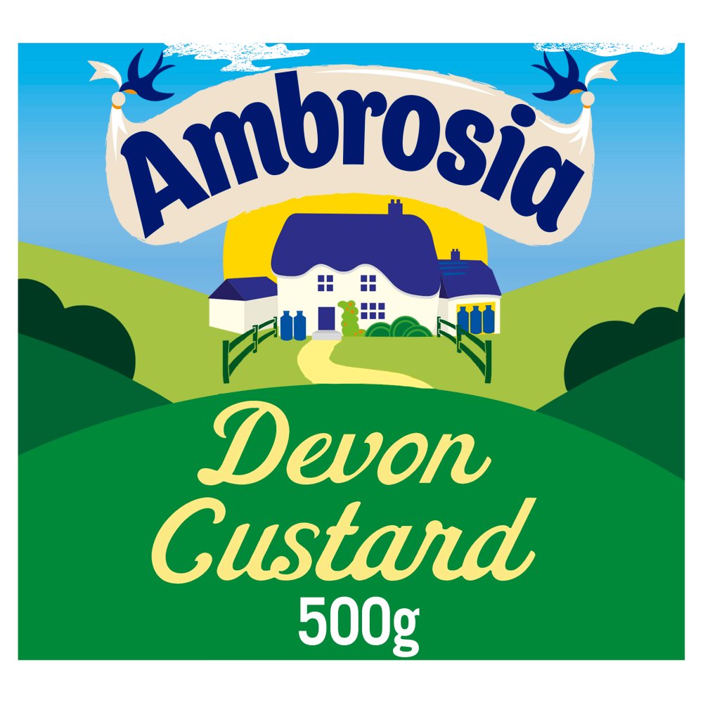 Ambrosia Ready To Serve Devon Custard Carton (500g × 12 × 1)