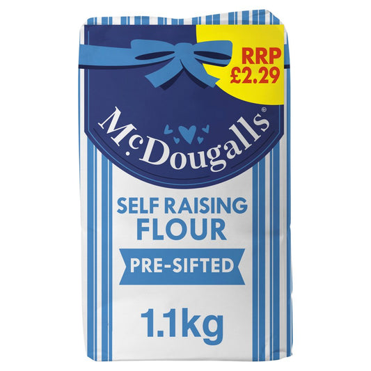 McDougalls Pre-Sifted Self Raising Flour  PMP £2.29 (1.1Kg × 10 × 1)