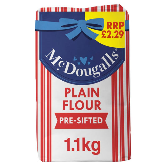 McDougalls Pre-Sifted Plain Flour PMP £2.29 (1.1Kg × 10 × 1)