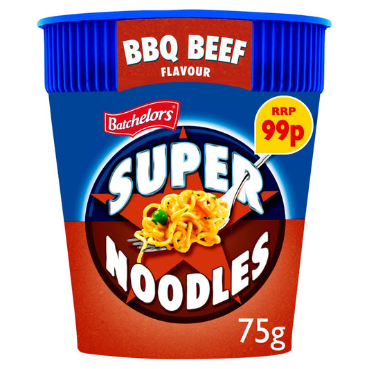 Batchelors Super Noodles BBQ Beef Flavour (75g × 8 × 1)