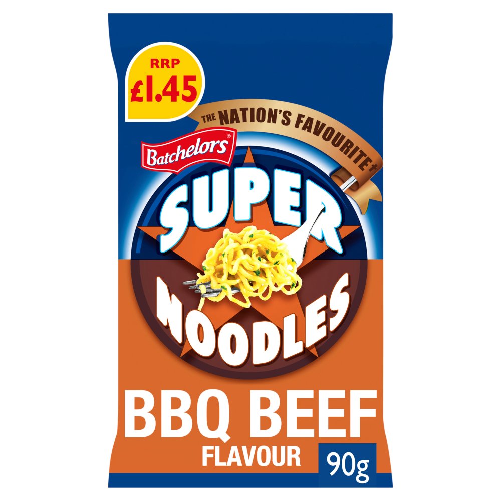 Batchelors Super Noodles BBQ Beef Flavour (90g × 8 × 1)