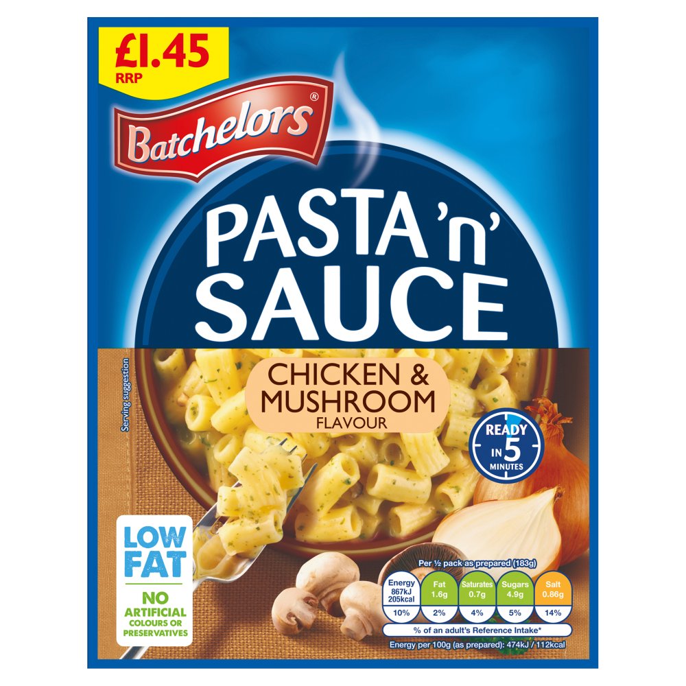 Batchelors Pasta 'n' Sauce Chicken & Mushroom Flavour (99g × 7 × 1)