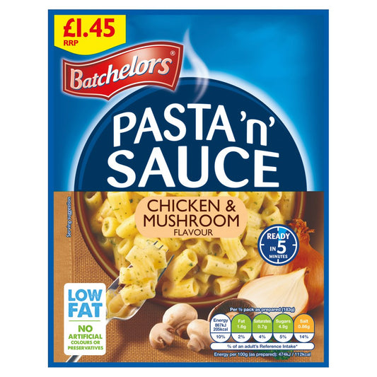 Batchelors Pasta 'n' Sauce Chicken & Mushroom Flavour (99g × 7 × 1)