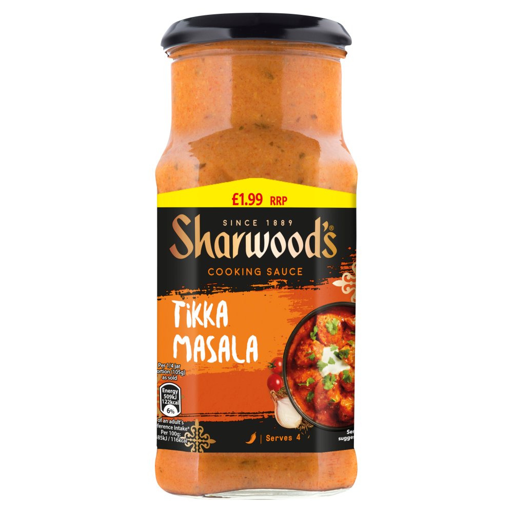 Sharwood's Tikka Masala Cooking Sauce (420g × 6 × 1)