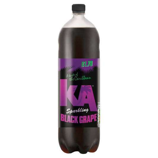 KA Sparkling Black Grape 2L Bottle, PMP £1.79 (2Ltr × 6 × 1)