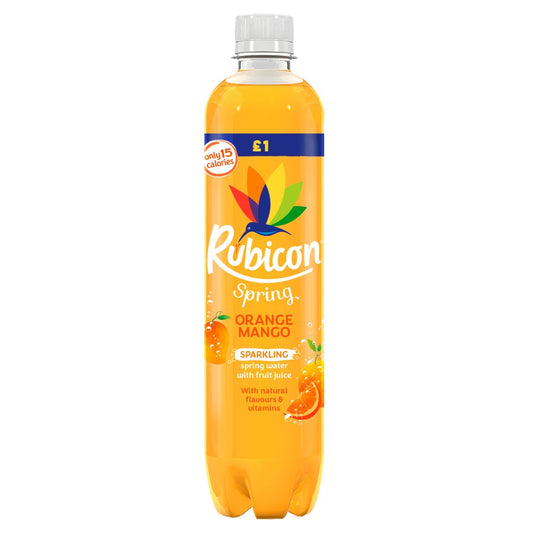 Rubicon Spring Orange Mango Sparkling Spring Water with Fruit Juice (500ml × 12 × 1)