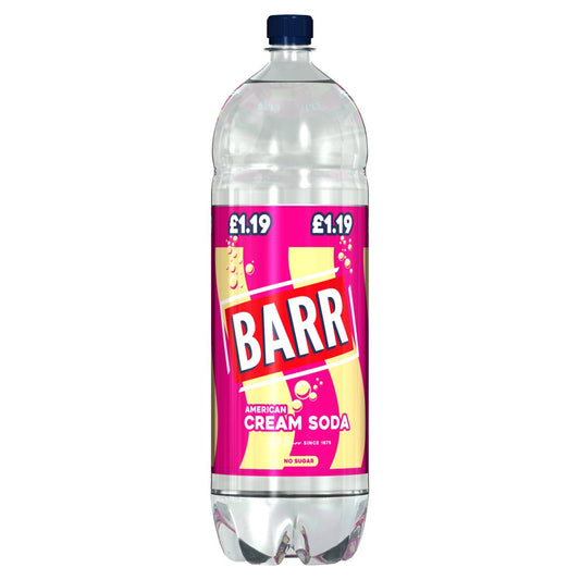 Barr American Cream Soda 2 Litre (2Ltr × 6 × 1)