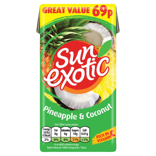 Sun Exotic Pineapple & Coconut (288ml × 27 × 1)