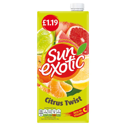 Sun Exotic Citrus Twist 1 Litre (1Ltr × 12 × 1)