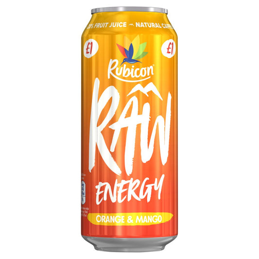 Rubicon Raw Energy Orange & Mango (500ml × 12 × 1)