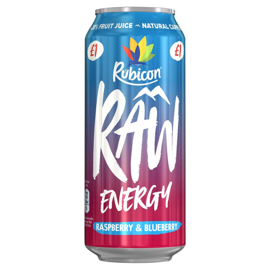 Rubicon Raw Energy Raspberry & Blueberry (500ml × 12 × 1)