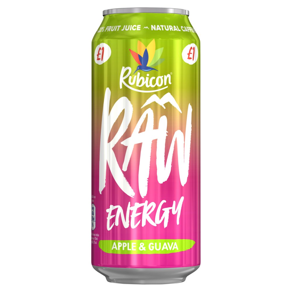 Rubicon Raw Energy Apple & Guava (500ml × 12 × 1)