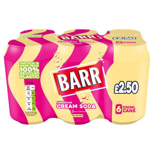 Barr American Cream Soda (330ml × 4 × 1)
