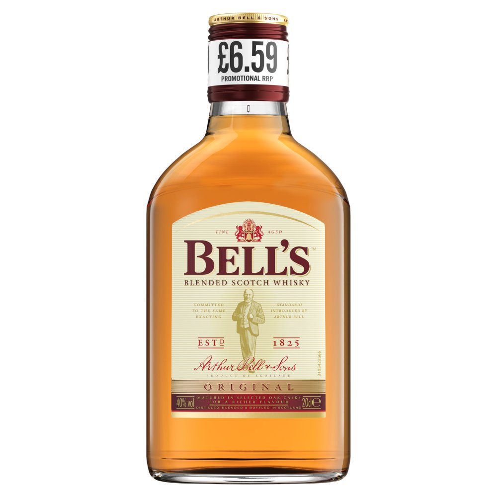 Bell's Original Blended Scotch Whisky 40% vol 20cl Bottle PMP £6.59 (20Cl × 48)