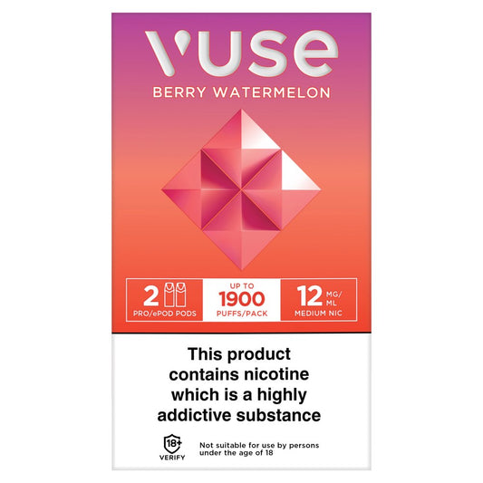 Vuse ePod Pods vPro Berry Watermelon  UK (12Mg × 5 × 1)