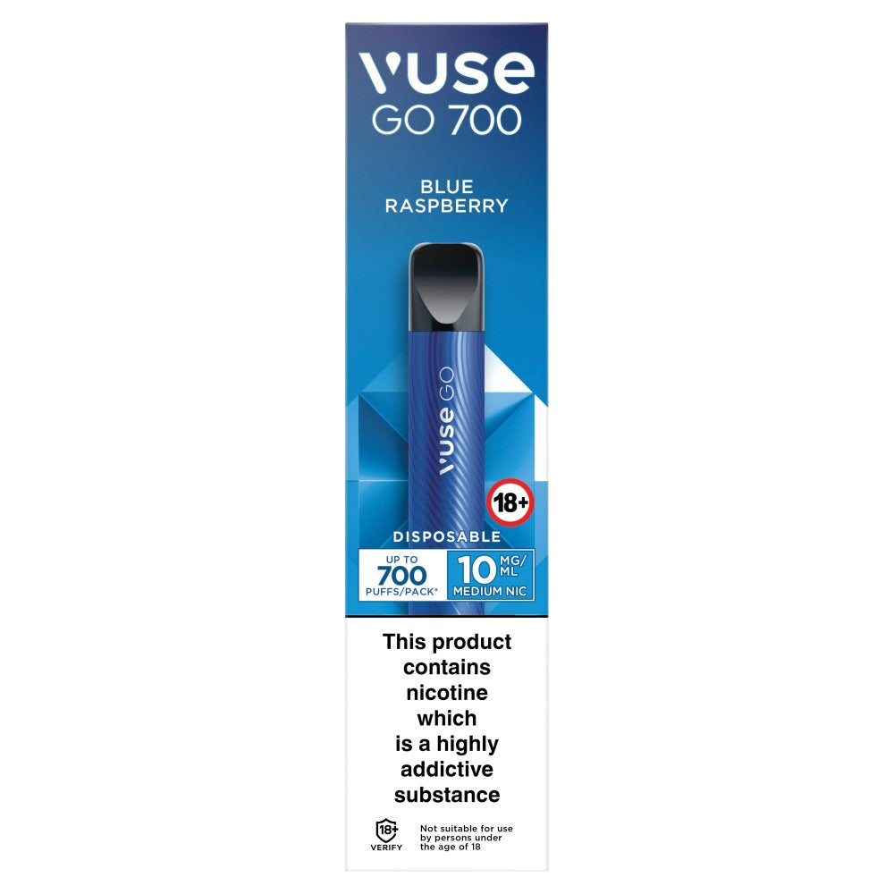 Vuse Go 700 Blue Raspberry Disposable (2ml × 10 × 1)