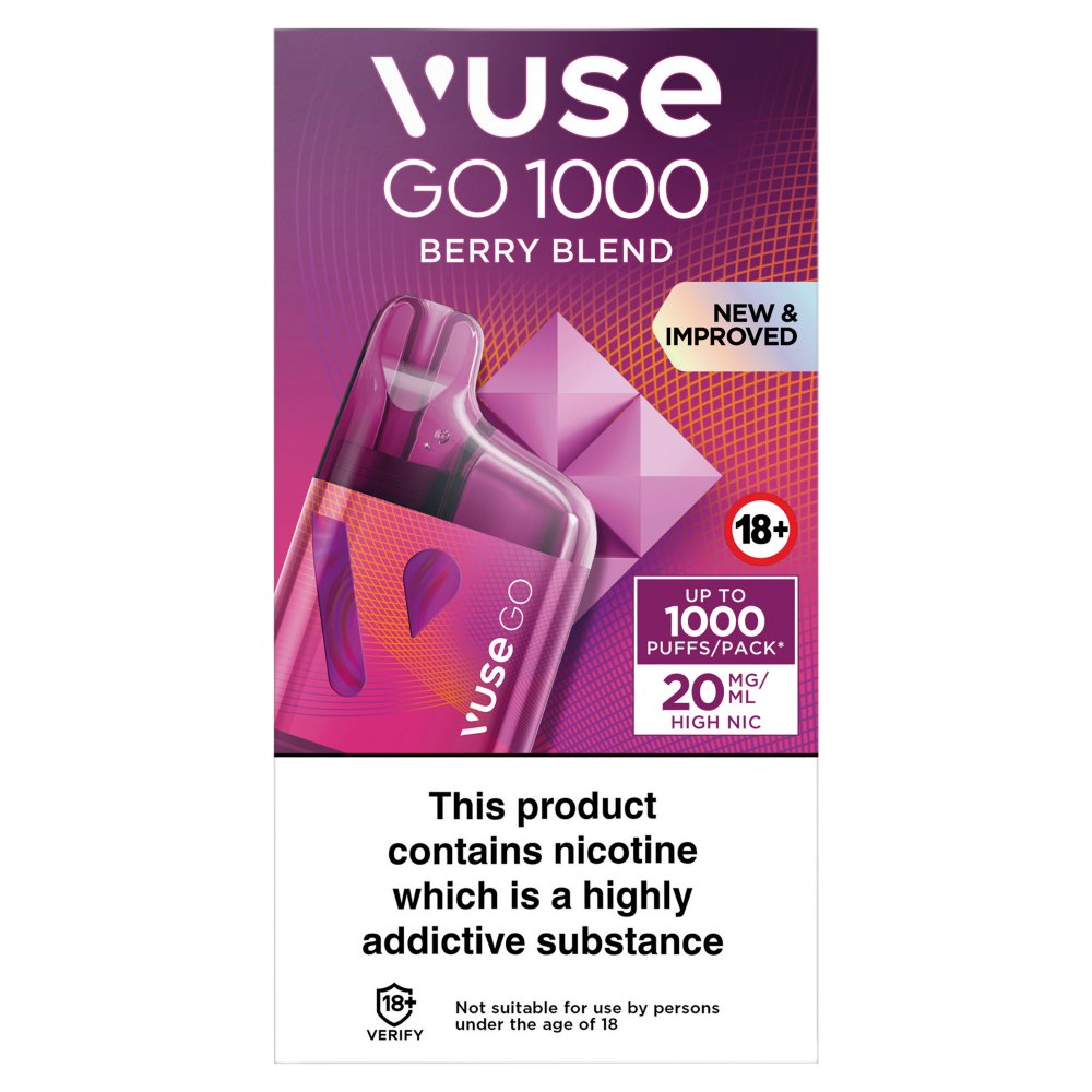 Vuse Go 1000 Box Berry Blend (20Mg × 10 × 1)