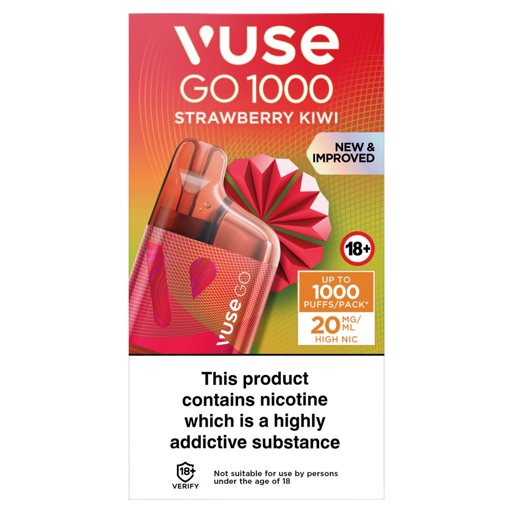 Vuse Go 1000 Box Strawberry Kiwi (G2ml × 10 × 1)