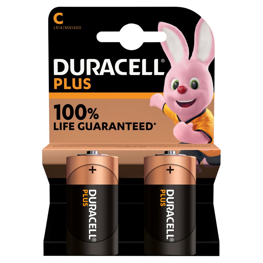 Duracell Plus 100% C 2pk (2s × 10)